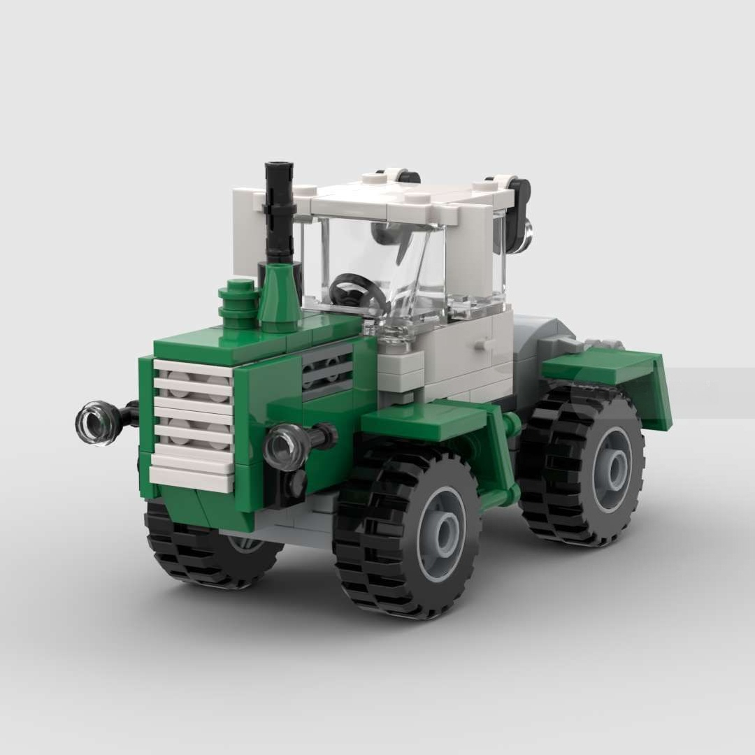 Agriculture Farming Education - クリエイティブグリーンファームトラクターブリック組み立てセット農業機械モデル理想的な農場シーンの装飾教育用ギフトファン向け
