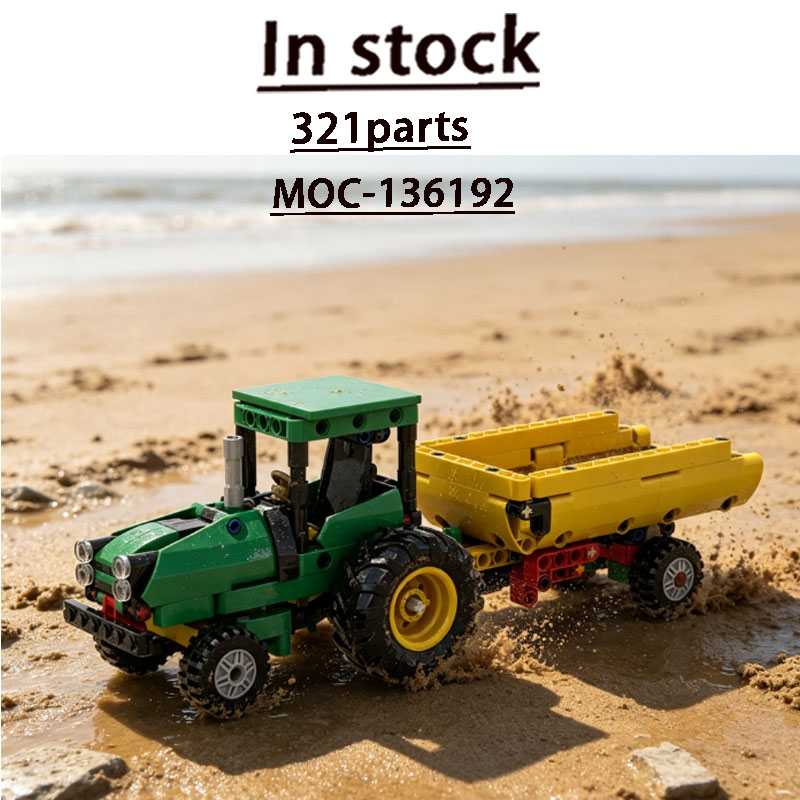 Agriculture Farming Pdf - 組み立てモデル MOC-136192 新人気農業用ビーチトラクタートレーラー 321ピース クリエイティブなカスタム誕生日おもちゃギフト