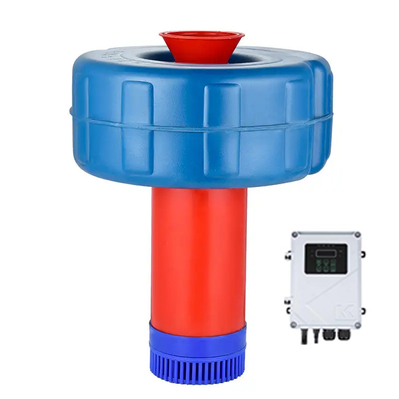 Fish Pond Aerator - DC72V 1100W 魚池ポンプ ソーラー式池曝気装置 ソーラー浮遊式池酸素供給ポンプ 水産養殖用