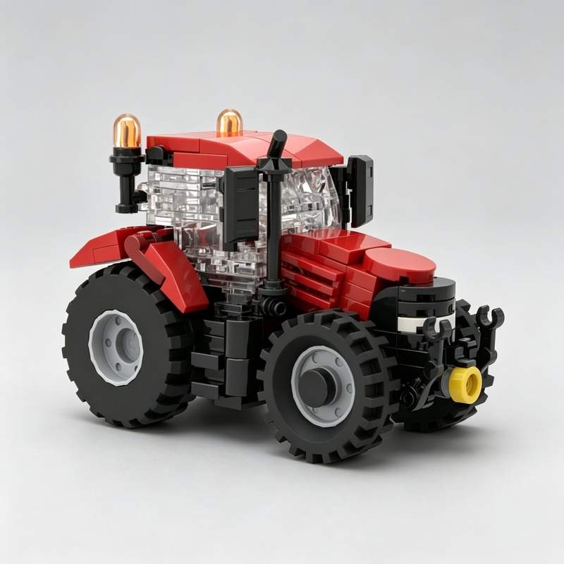 Agriculture Farming Education - 186ピース 農業トラクター MOC ビルディングブロック カスタム農業車両モデル DIY組み立て教育玩具