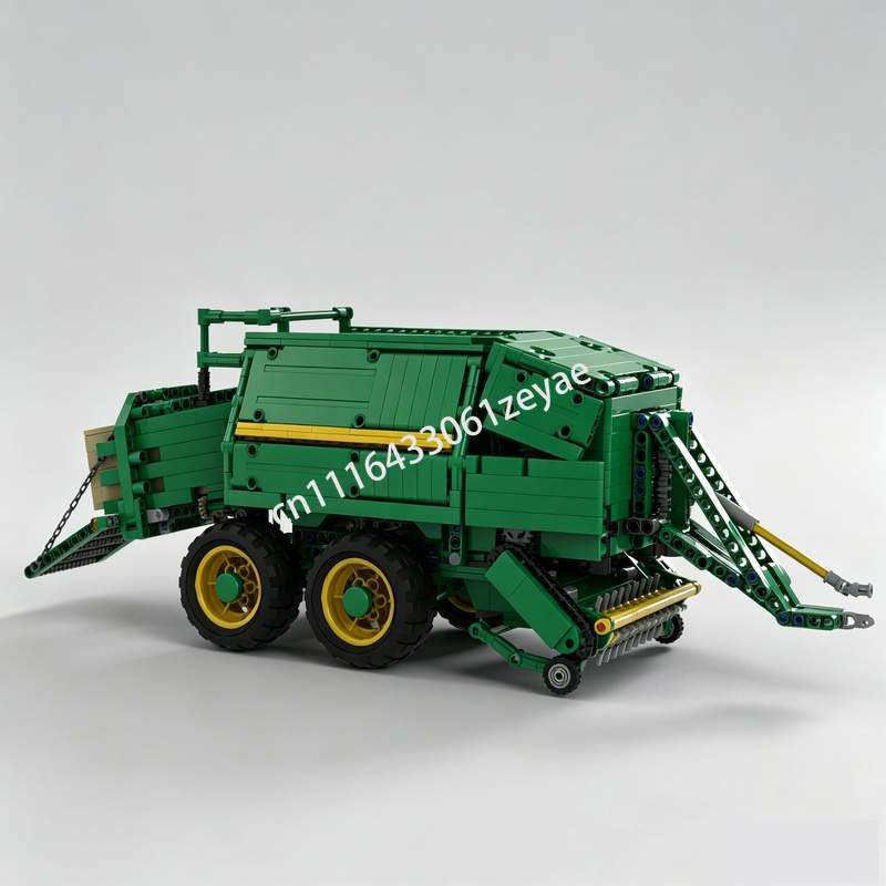 Agriculture Farming Education - 新しい 1535 個ファームベールプレス MOC 農業車両モデルカスタムビルディングブロック DIY