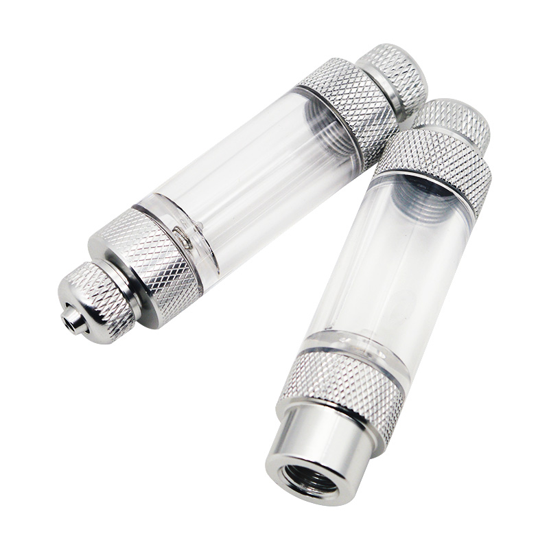Fish Pond Aerator - 水槽CO2バブルカウンター ダブルヘッドチェックバルブ 魚タンクCO2レギュレーター ディフューザー CO2システムキット リアクター