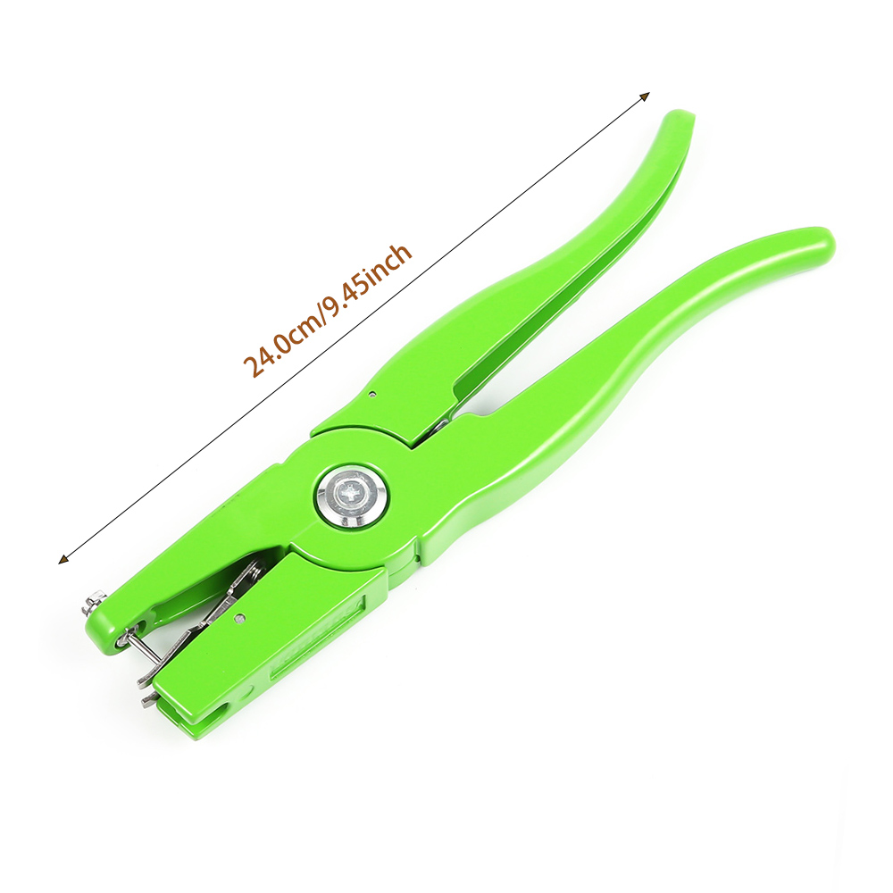 Livestock Ear Tag - 家畜用耳タグプライヤー制御装置 金属製耳タグ用トング 豚、牛、羊、ウサギなどの動物識別用 繁殖用品