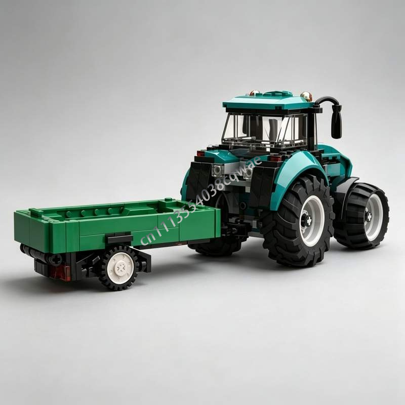 342ピース 農業トラクタートレーラー 組み立てブロックモデ - Agriculture Farming Education のレビューと価格