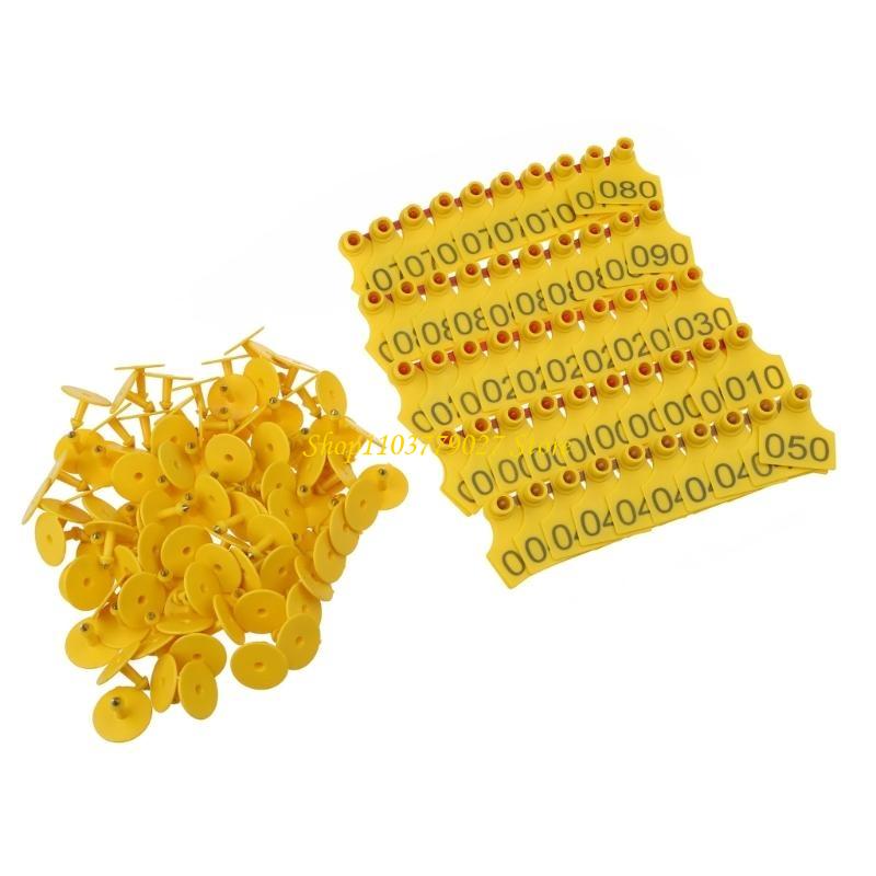 C4DF 001-100 番号プラスチックタグ家畜動物識別耳 - Livestock Ear Tag のレビューと価格