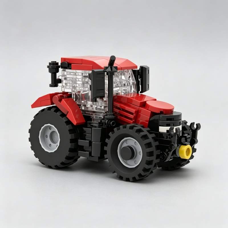 186ピース 農業トラクター MOC ビルディングブロック  - Agriculture Farming Education のレビューと価格