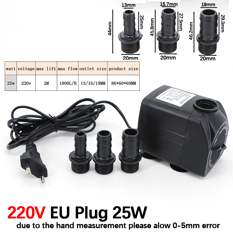 AC 220V 16W 25W 水中ウォーターポンプライト水 - Fish Pond Aerator のレビューと価格