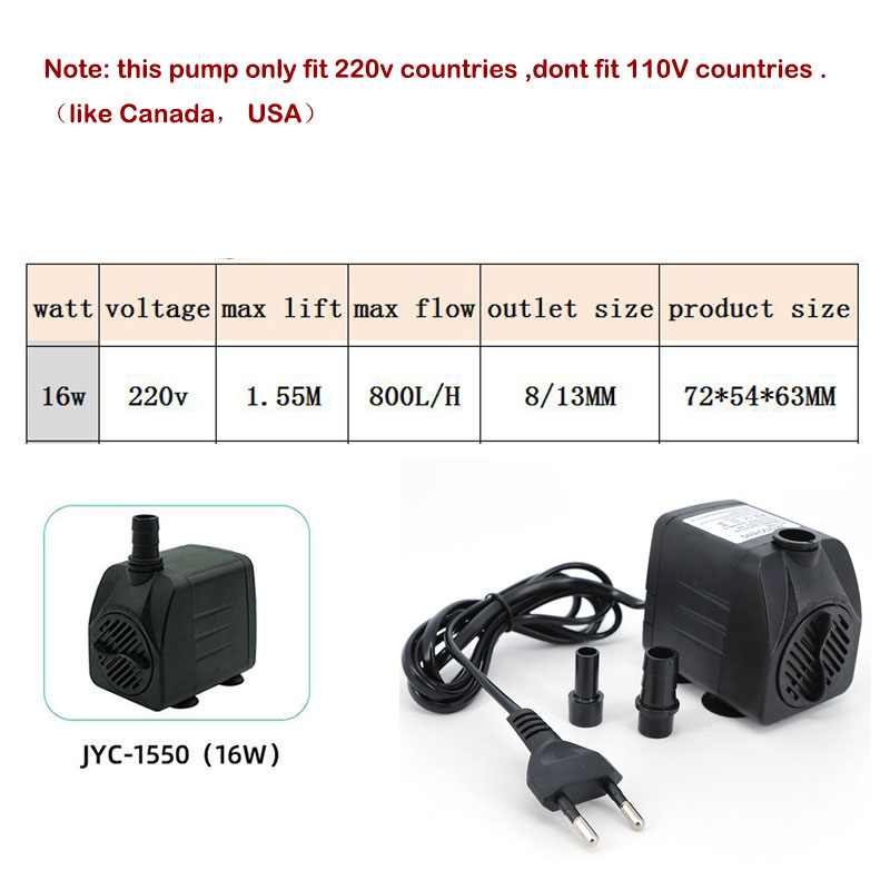 AC 220V 16W 25W 水中ウォーターポンプライト水 - Fish Pond Aerator のレビューと価格