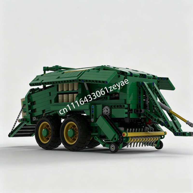 新しい 1535 個ファームベールプレス MOC 農業車両モ - Agriculture Farming Education のレビューと価格