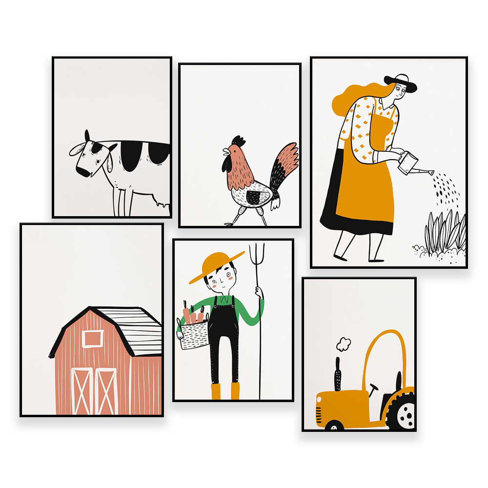 4時間農業ギャラリー壁,バッグ教育テーマ,バリアパーク,納屋 - Agriculture Farming Education のレビューと価格